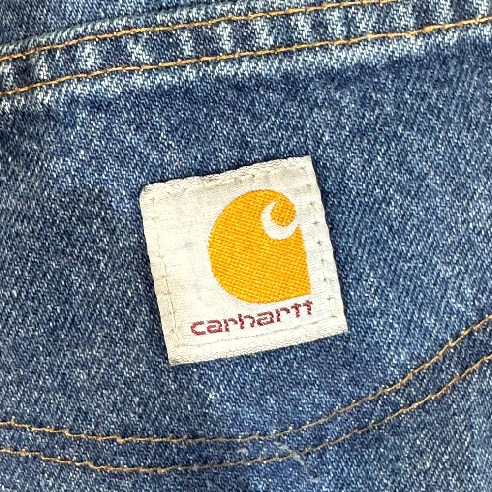 Carhartt 381-83 Jeans Men's 29x32 Blue Denim Relaxed Fit Workwear 100% Cotton - Picture 6 of 9